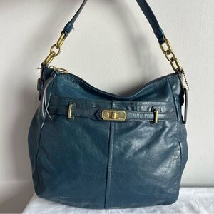 COACH Blue Chelsea Jayden Hobo Shoulder Bag Tote 17818 Ashley